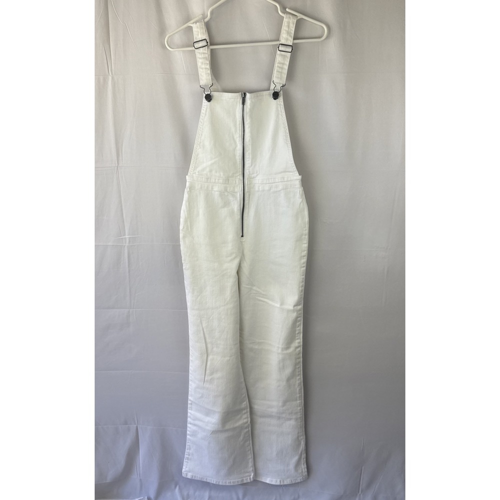 Amuse Society Overalls Women's Size Small White Paloma Denim One Piece Jumper